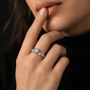 انگشتر نقره زنانه کد0014